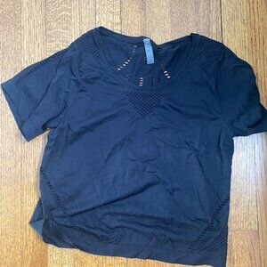 Varley short-sleeve black workout t-shirt, size small